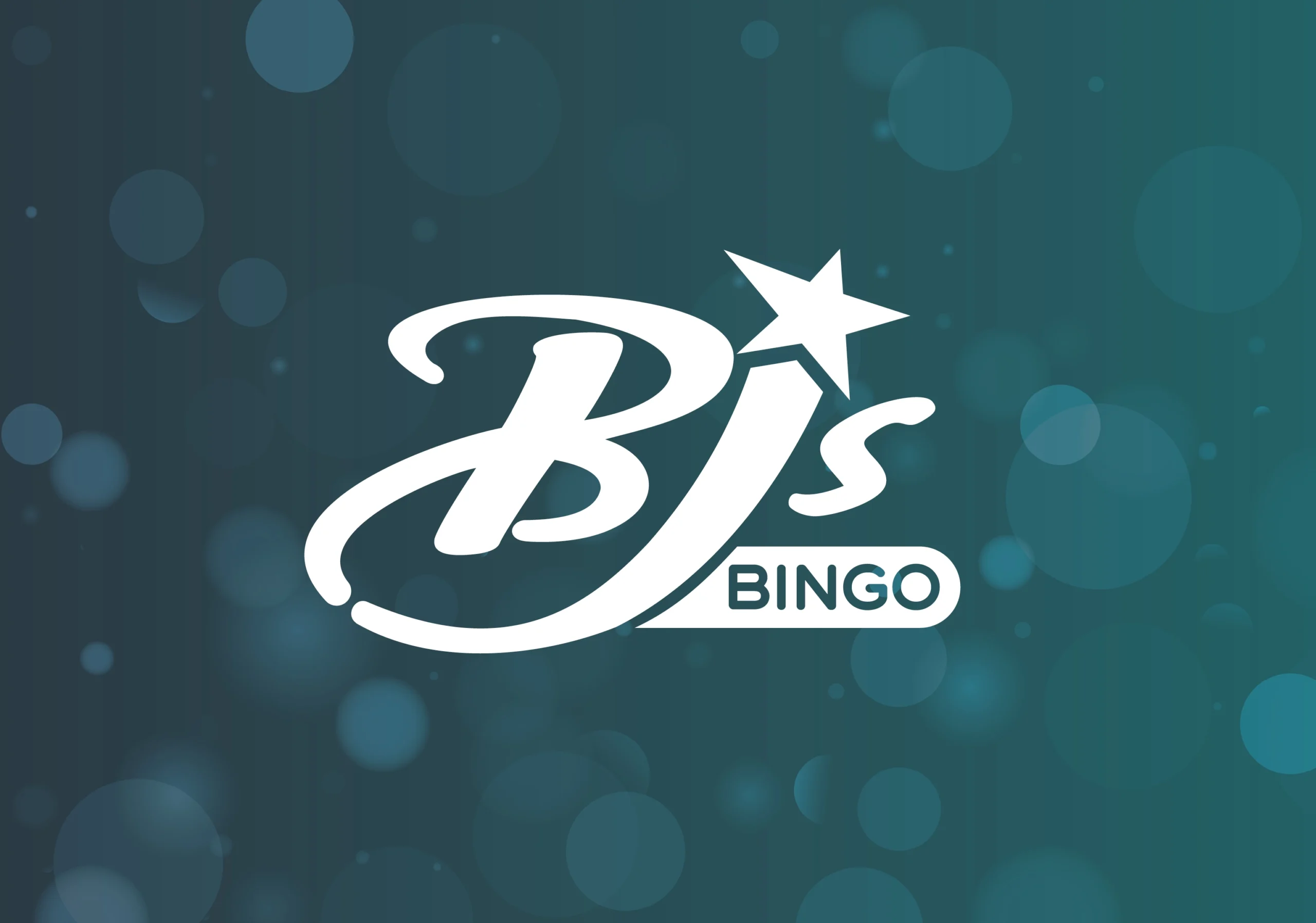 BJ's Bingo logo, bokkeh