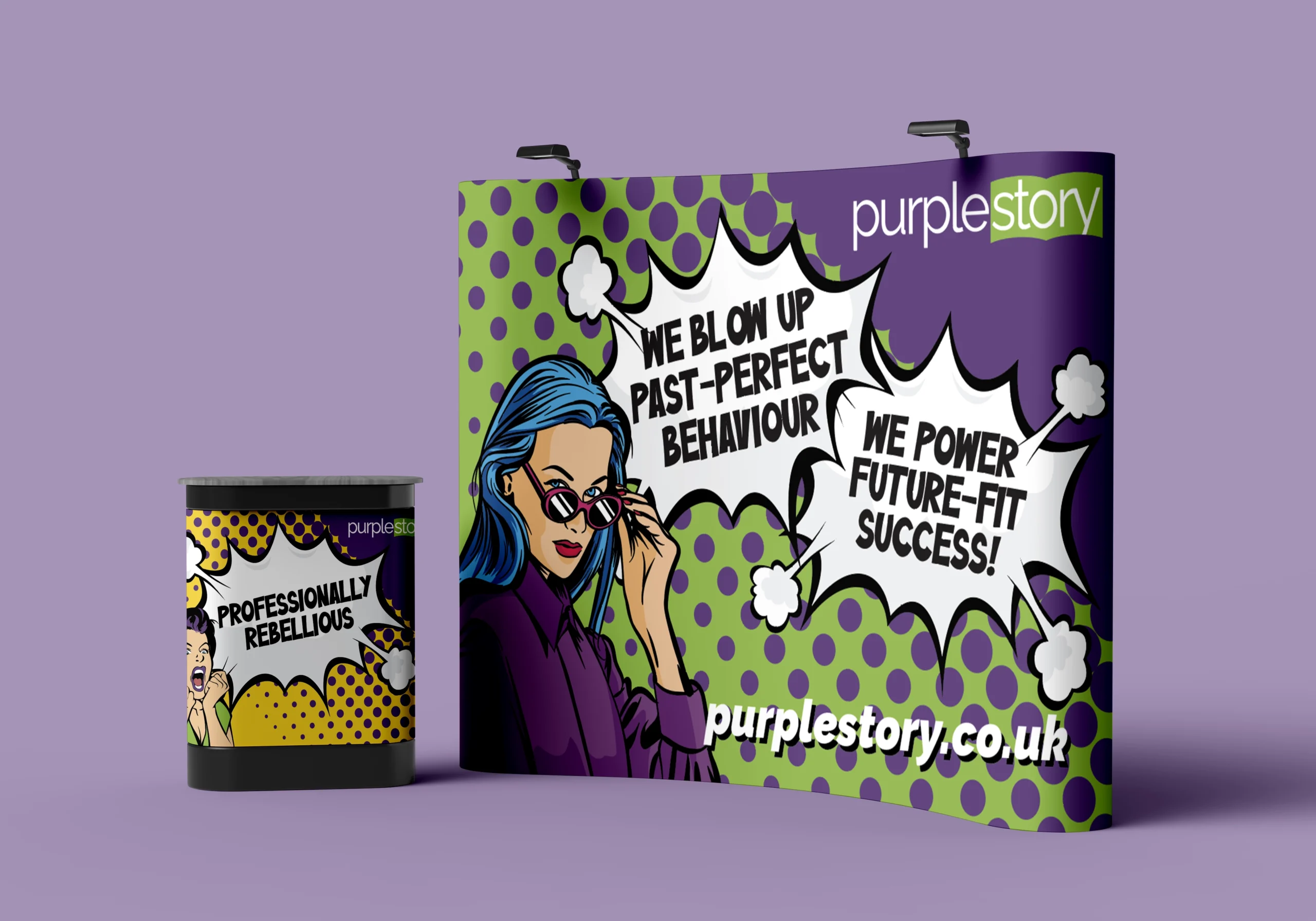 Website, Purple Story, Laptop